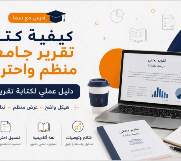 كيفية كتابة تقرير جامعي منظم واحترافي