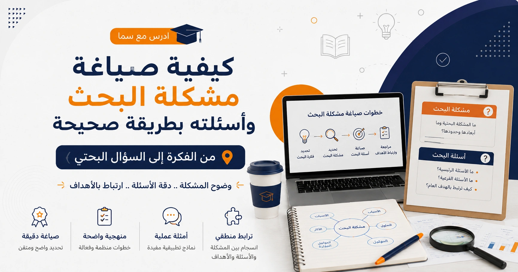 كيفية صياغة مشكلة البحث وأسئلته بطريقة صحيحة